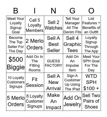 March Bingo Card