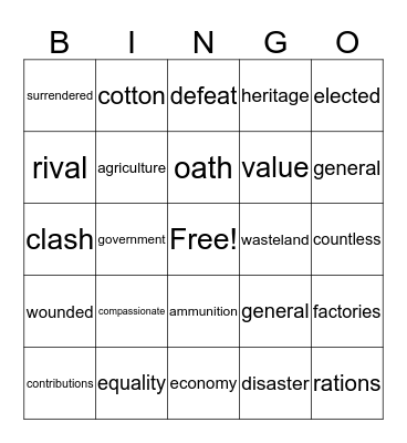 Knowledge 9 Review Bingo Card