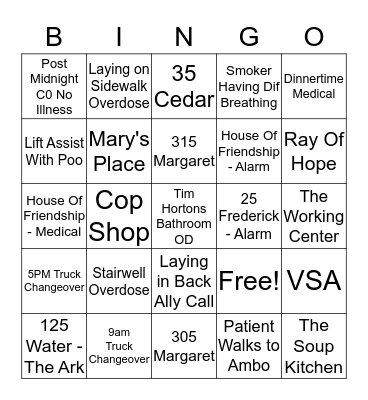 2 The Zoo Bingo Card