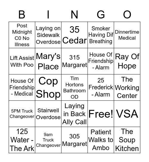 2 The Zoo Bingo Card