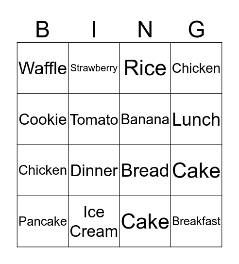 Mandarin Bingo! Bingo Card