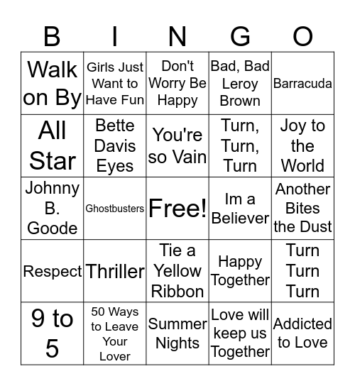 Celebrate Peggy and Jeanne! Bingo Card