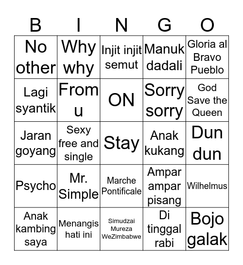jjzngkook Bingo Card