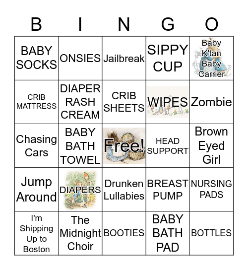 BABY SHOWER Bingo Card