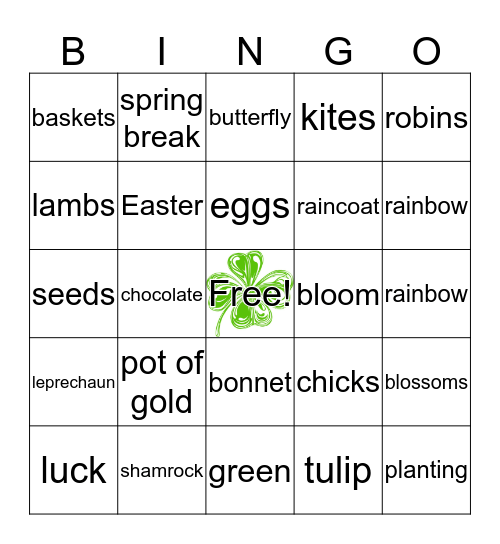 SPRING BINGO Card