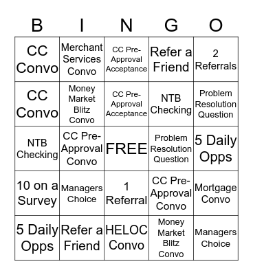 24th and L Team Bingo Card