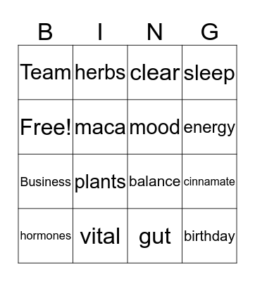 Solle Bingo Card