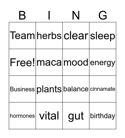 Solle Bingo Card