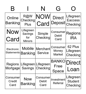 BANKO BINGO Card