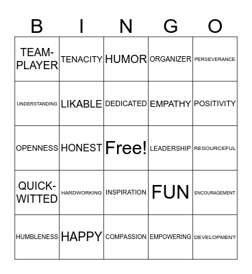 SLACK TIME BINGO Card