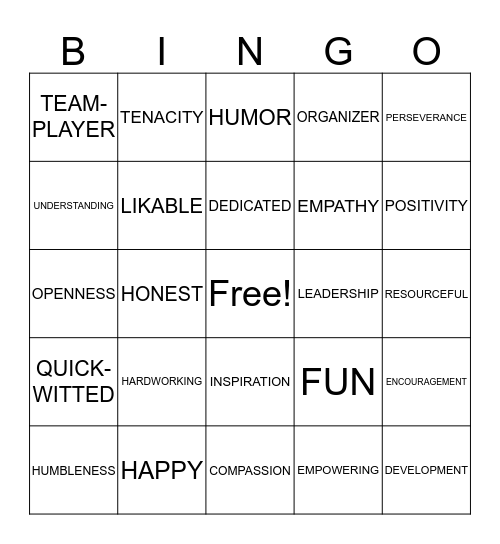 SLACK TIME BINGO Card