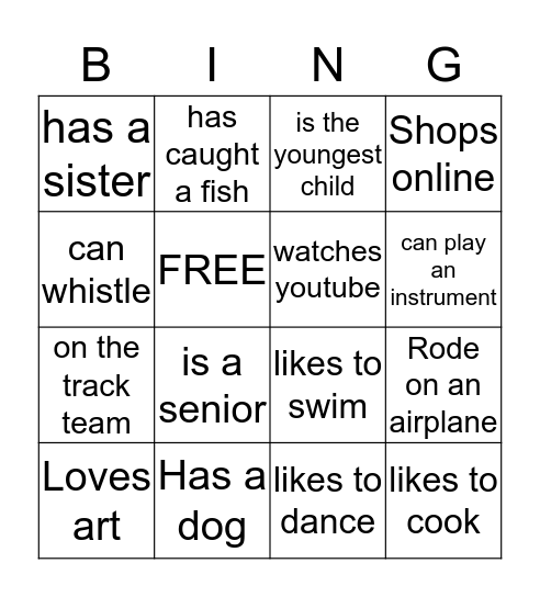 Unified BINGO Card