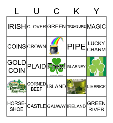 SHAMROCK BINGO Card