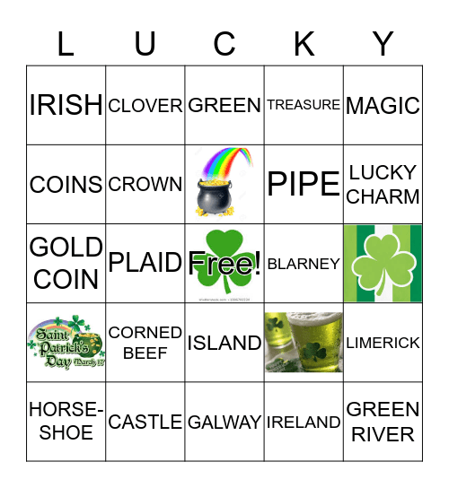 SHAMROCK BINGO Card
