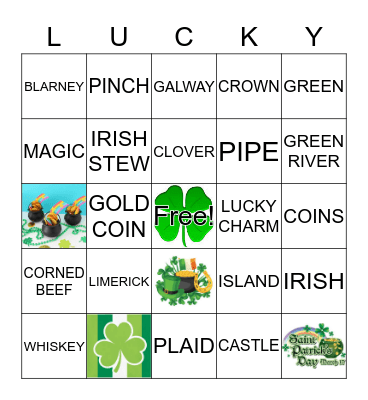 SHAMROCK BINGO Card