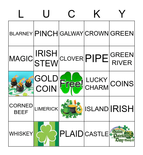 SHAMROCK BINGO Card