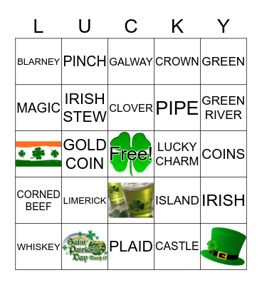 SHAMROCK BINGO Card