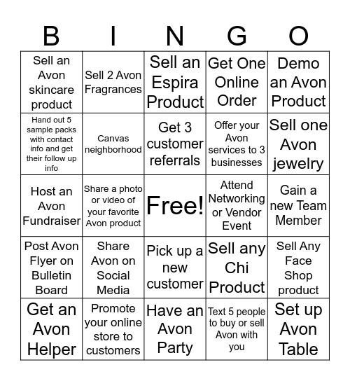 March Challenge Bingo Card