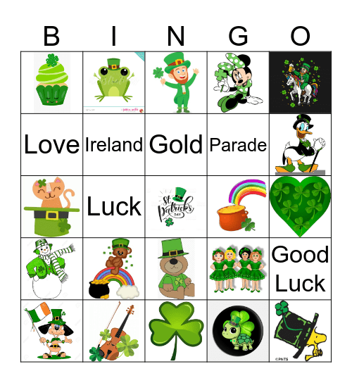 Saint Patrick's Day  Bingo Card