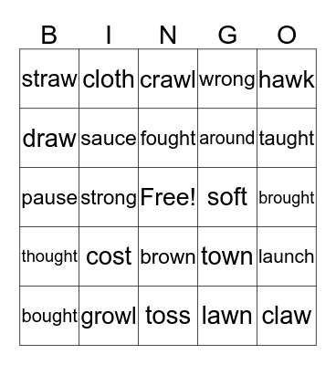 Lesson 97-98 Bingo Card