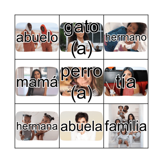 La Familia West Bingo Card