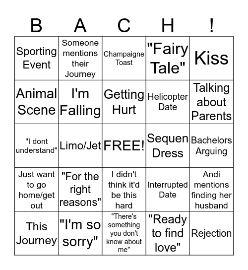 Bach Bingo Card