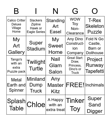Learning Express 258 Bingo Card