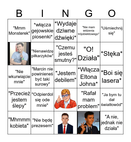 Domingo Bingo Card