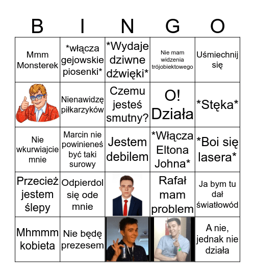 Domingo Bingo Card