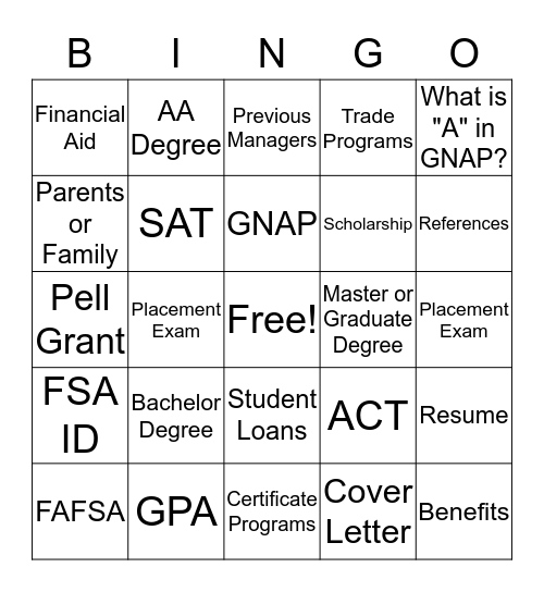 iJAG BINGO Card