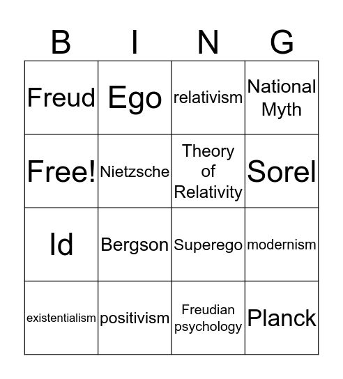 EURO Bingo Card