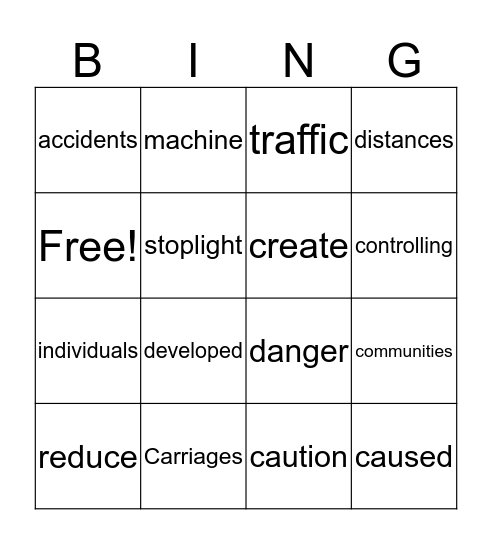 Important Invention  Bingo Card