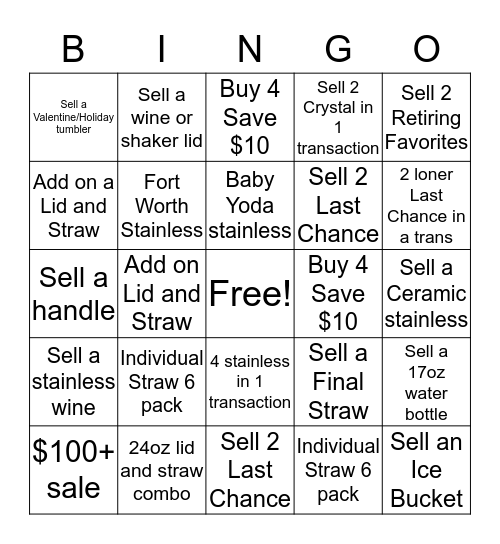 Spring Cleaning Bingo Card