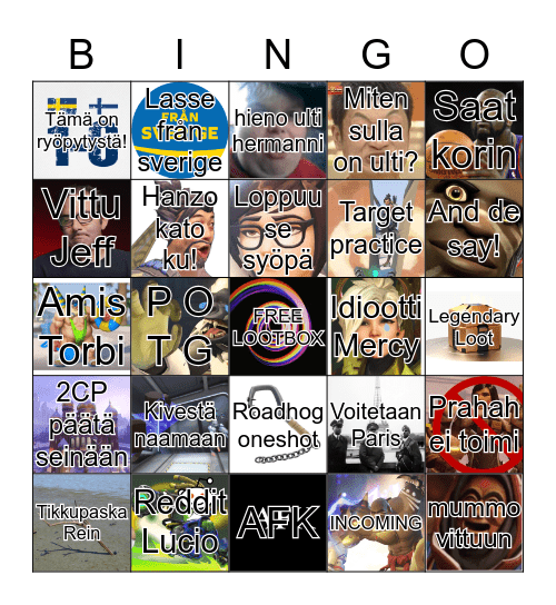 Awfulwatch Bingo Card