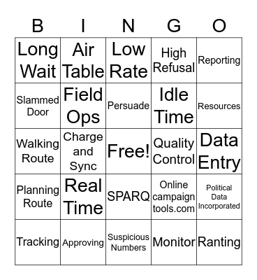 BCRH Day 3 Bingo! Bingo Card