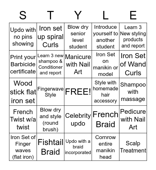 L'esprit Style Module BINGO Card