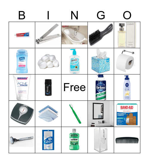 Hygiene Bingo Card