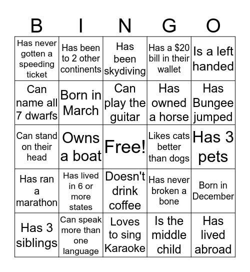 @ Homes Bingo Card