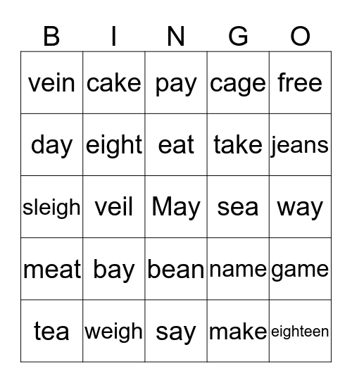 U8/652-L54ingo Bingo Card