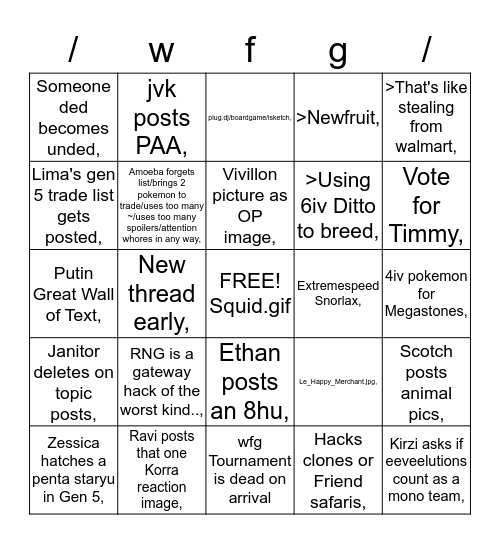/wfg/ Bingo Card