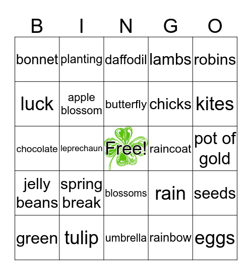 SPRING BINGO Card