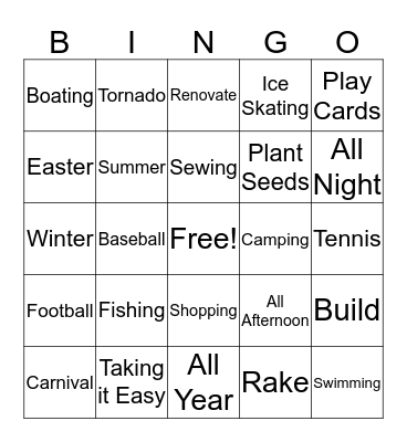 Bingo Card