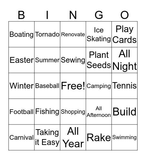 Bingo Card