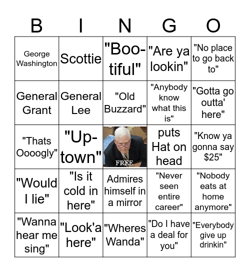 BINKY  BINGO Card