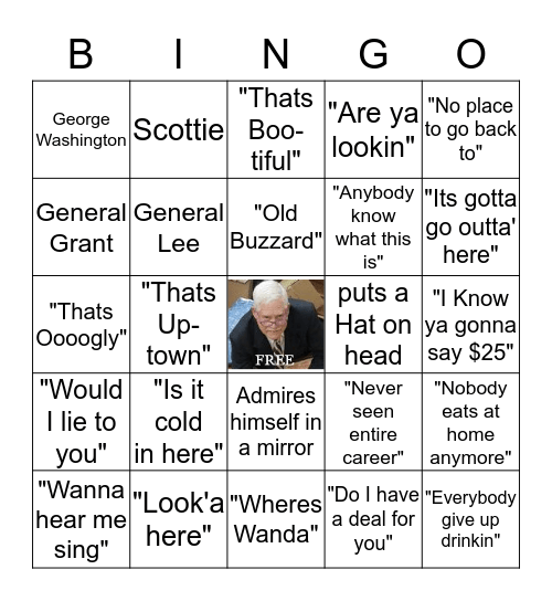 BINKY  BINGO Card