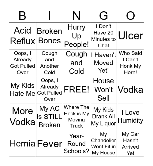 Relo Bingo Card