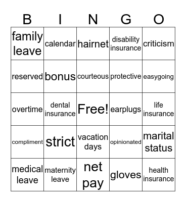 Unit 7 Bingo Card