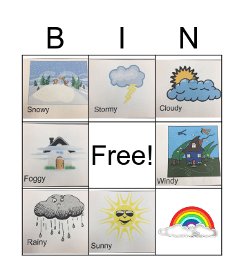 How's the weather Bingo Card