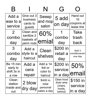 35047 Salon Bingo Card