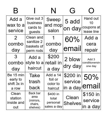 35047 Salon Bingo Card